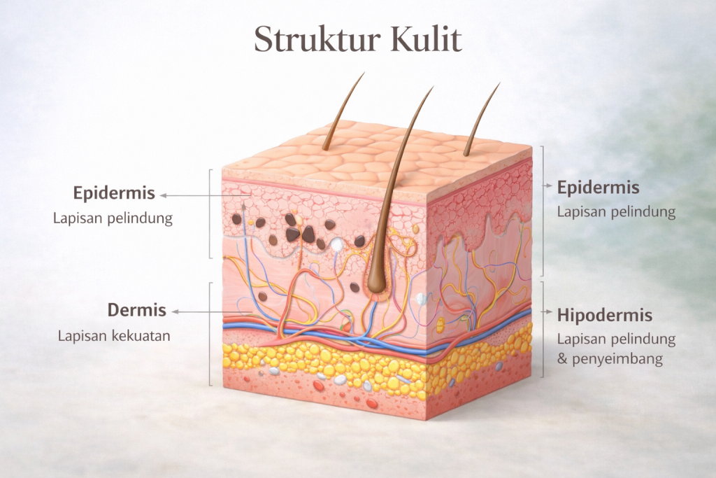 Mengenal Struktur Kulit dan Cara Merawatnya dengan Tepat