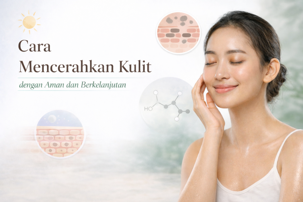 cara mencerahkan kulit kusam dan flek hitam dengan aman berkelanjutan