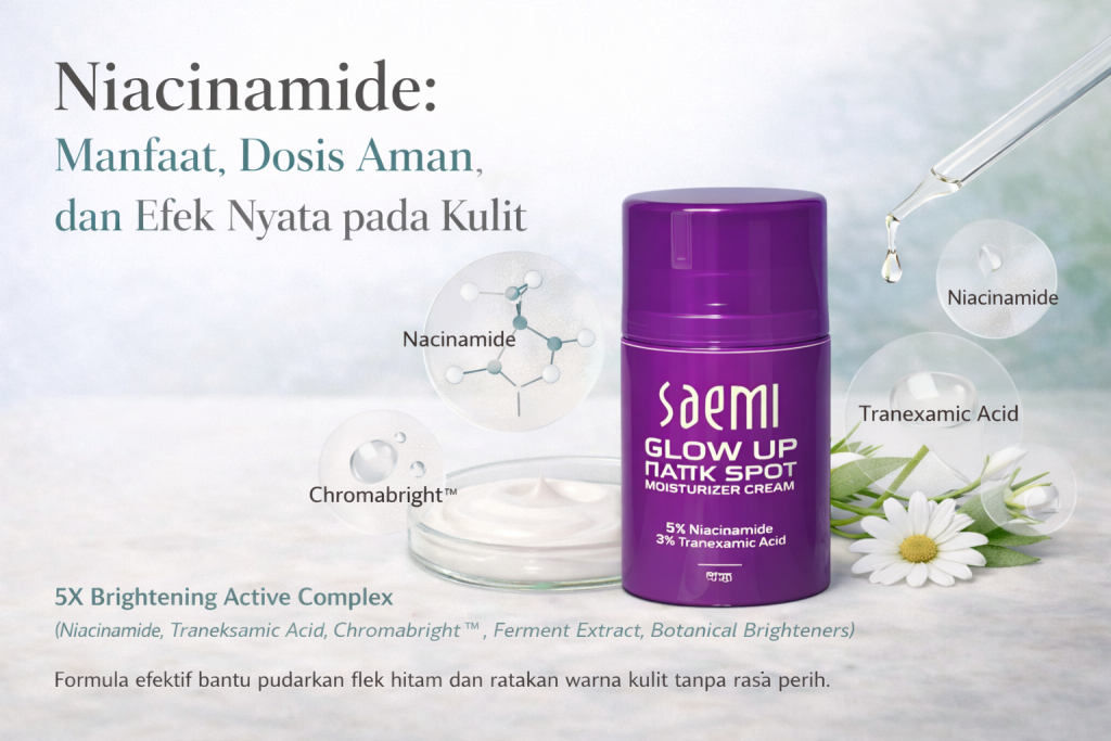Niacinamide: Manfaat, Dosis Aman, dan Efek Nyata pada Kulit