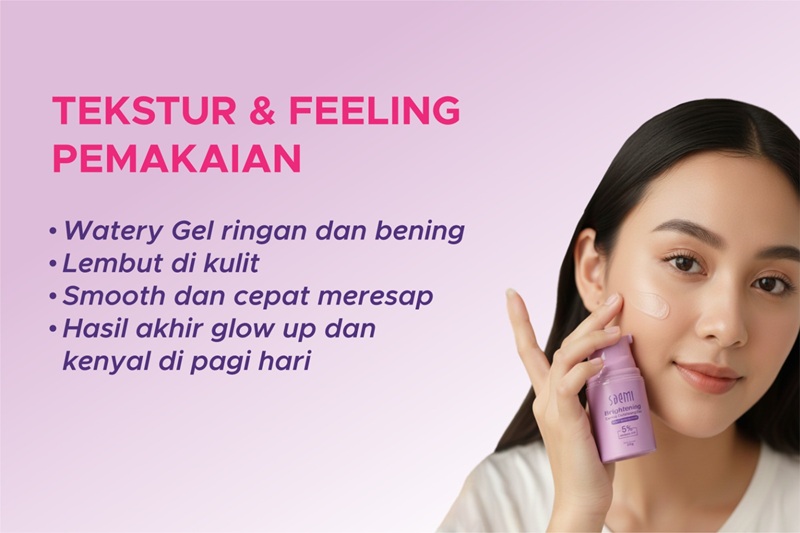 ✔ Gentle exfoliating
✔ Menghaluskan tekstur kulit
✔ Menyamarkan noda hitam & bekas jerawat
✔ Mencerahkan dan meratakan warna kulit
✔ Mengurangi pori & tampilan komedo
✔ Menenangkan dan memperkuat barrier
✔ Anti-aging dengan peptide lengkap
✔ Hidrasi mendalam tanpa greasy
✔ Kulit glowing setiap bangun tidur